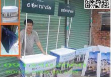 cho thuê booth sampling nhựa