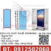 cho thuê standee ngoài trời