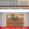 logo chữ nổi gắn vách ngăn công ty ở Hóc Môn