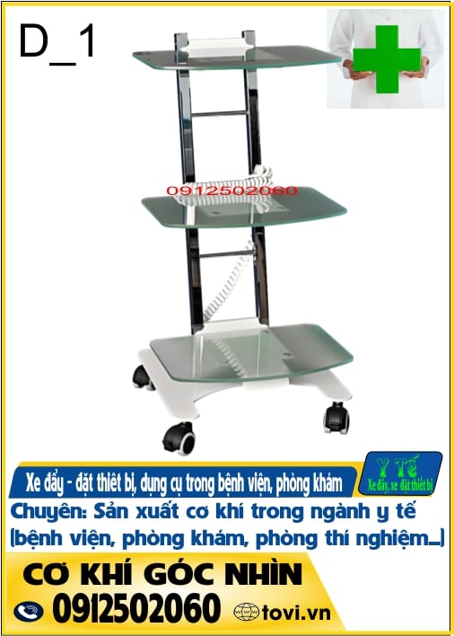 kệ để xe đẩy thiết bị y tế phòng khám bệnh viện