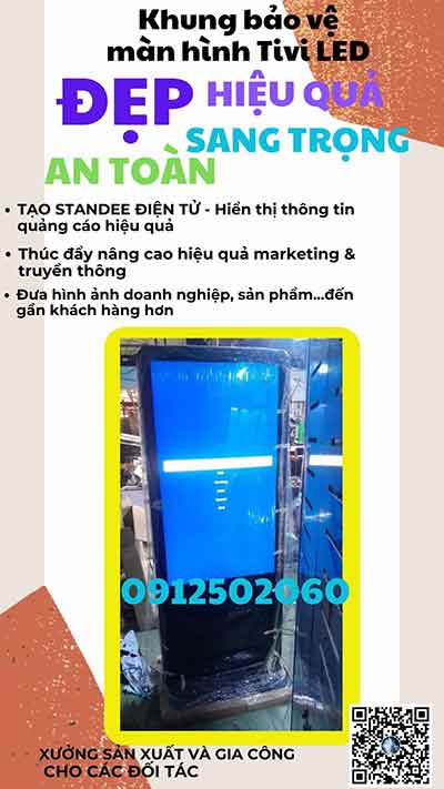 Khung bảo vệ Tivi LED SAMSUNG tạo Standee điện tử Quảng Cáo