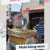 booth sắt có mái che nắng
