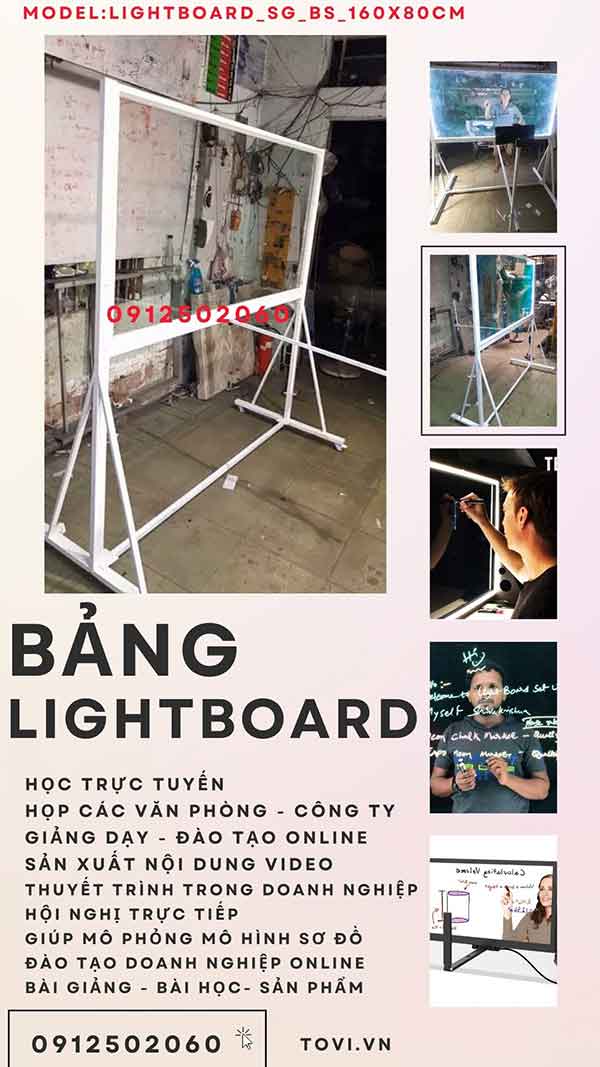 Bảng Lightboard – Giải pháp đào tạo & truyền thông đột phá cho doanh nghiệp 2025 bảng lightboard Học trực tuyến