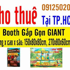 Home Mẫu Booth Gấp Gọn GIANT