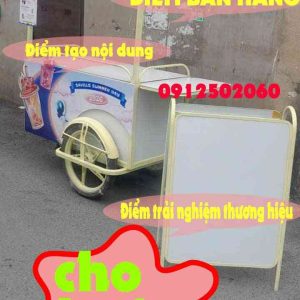 Thuê xe cà phê 120cm – Đa năng, gấp gọn nhanh