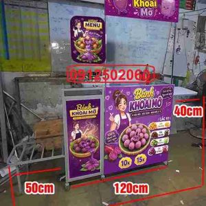 Home quâyf bán khoai mỡ gấp gọn